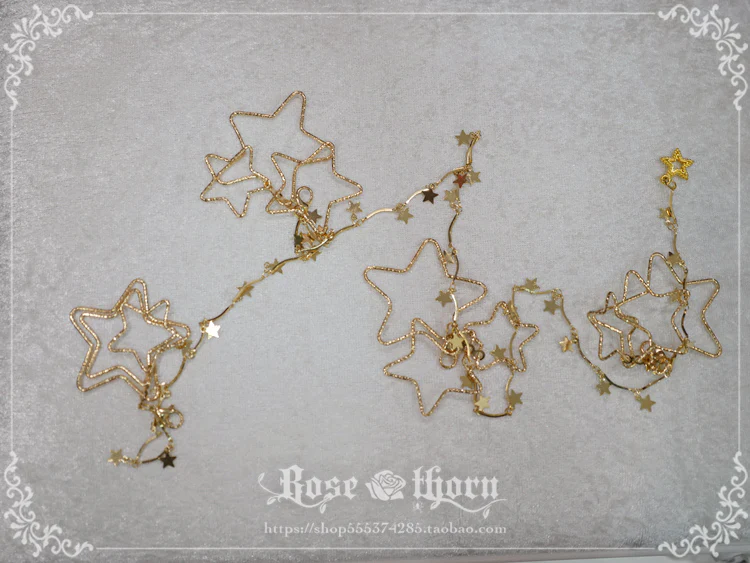 Rose Thorn - Polar Night Sky - Halloween Gorgeous Gilding Lolita Witch Hat - Image 14