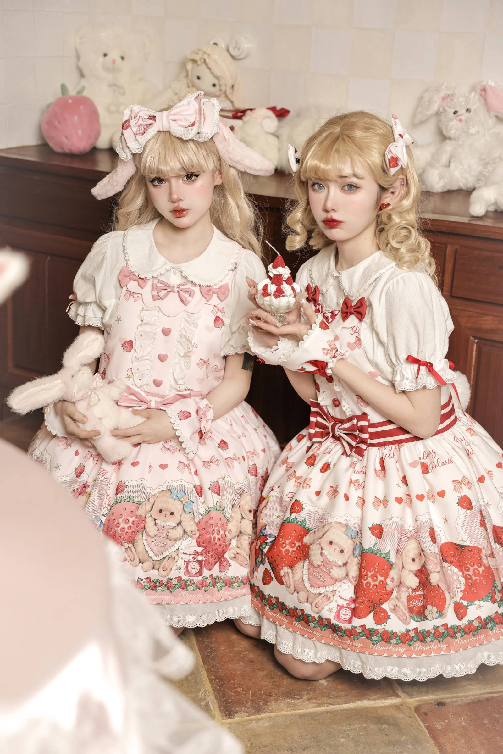 Rabbit Berry Gift Box - Sweet Lolita Salopette and Dress Set - Image 17