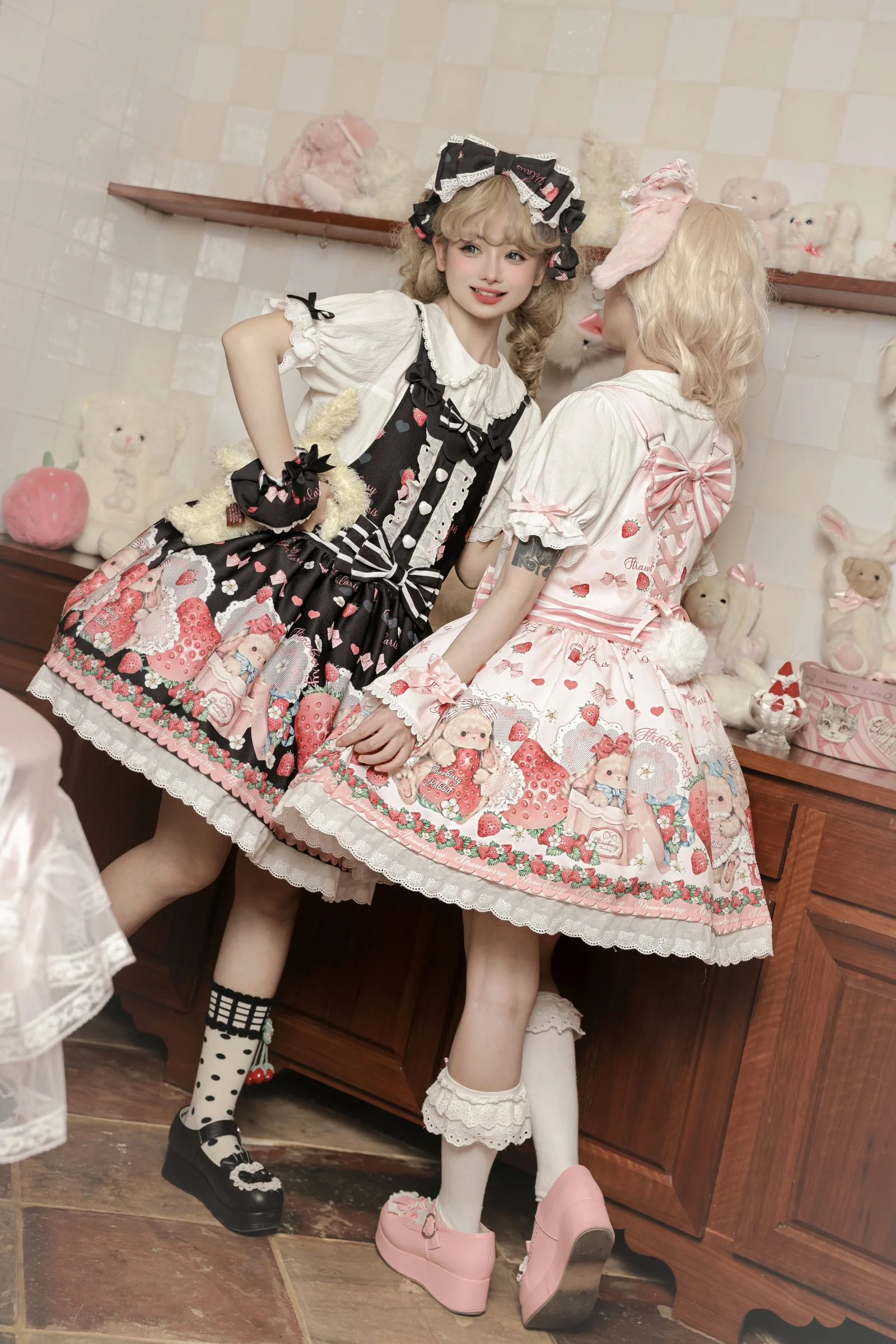 Rabbit Berry Gift Box - Sweet Lolita Salopette and Dress Set - Image 20