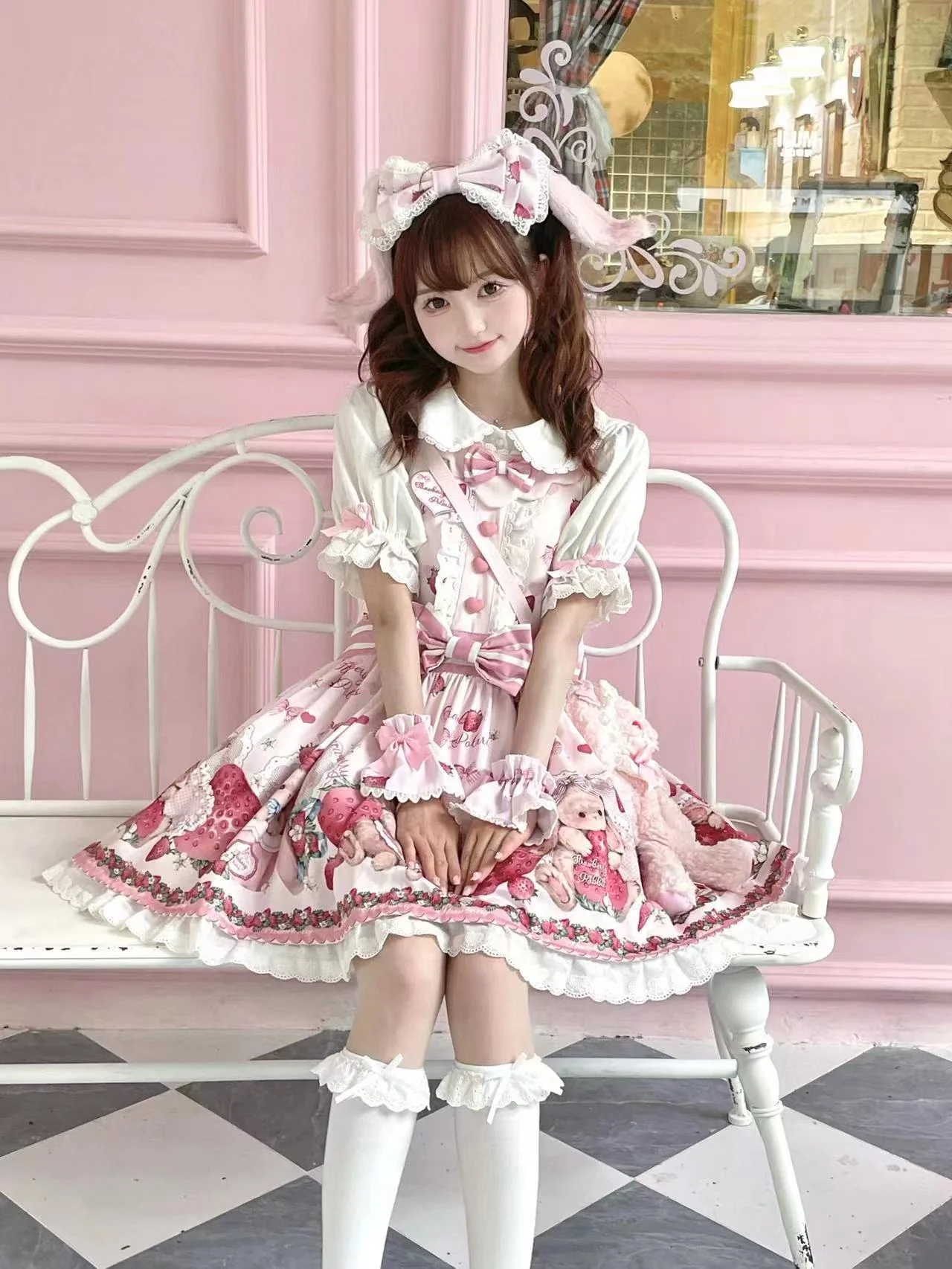 Rabbit Berry Gift Box - Sweet Lolita Salopette and Dress Set - Image 26