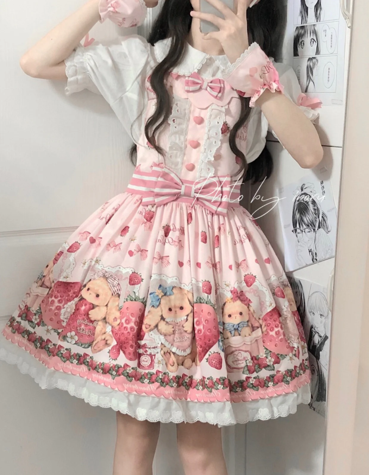 Rabbit Berry Gift Box - Sweet Lolita Salopette and Dress Set - Image 34