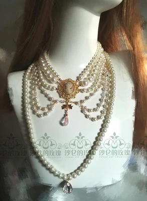Classic Lolita Tiered Pearl Chain - Image 11