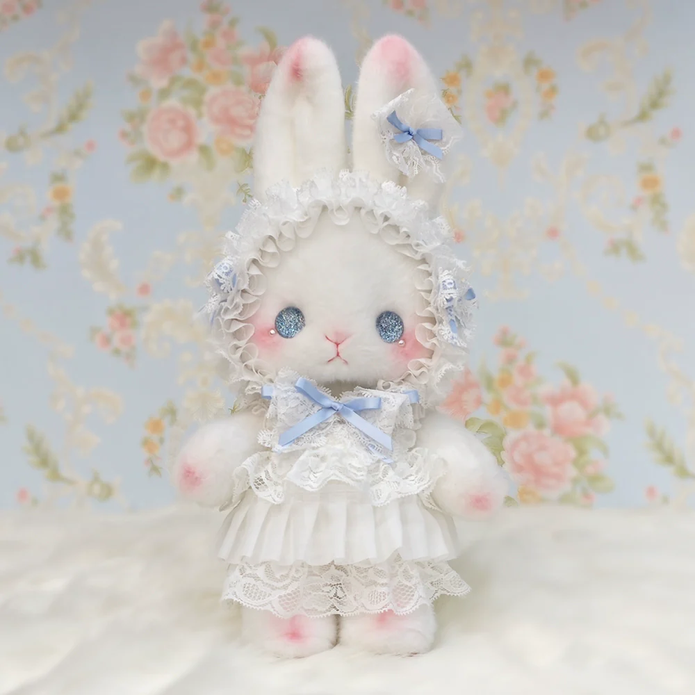 Bear Star - Posable Plush Bunny Lolita Bag, Detachable Pearl Chains - Image 10