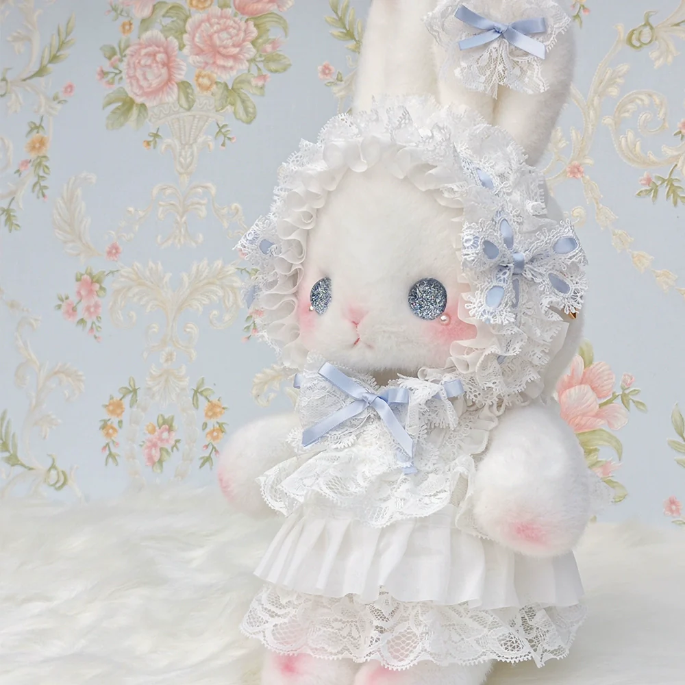 Bear Star - Posable Plush Bunny Lolita Bag, Detachable Pearl Chains - Image 8