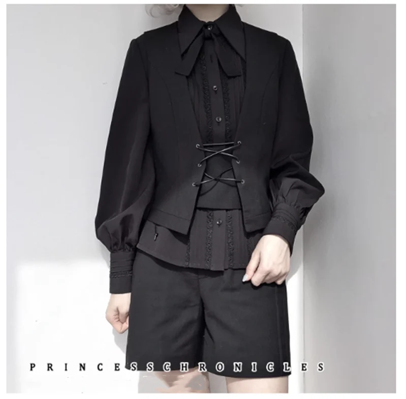 Almes - Retro Ouji Lolita Vest - Image 19