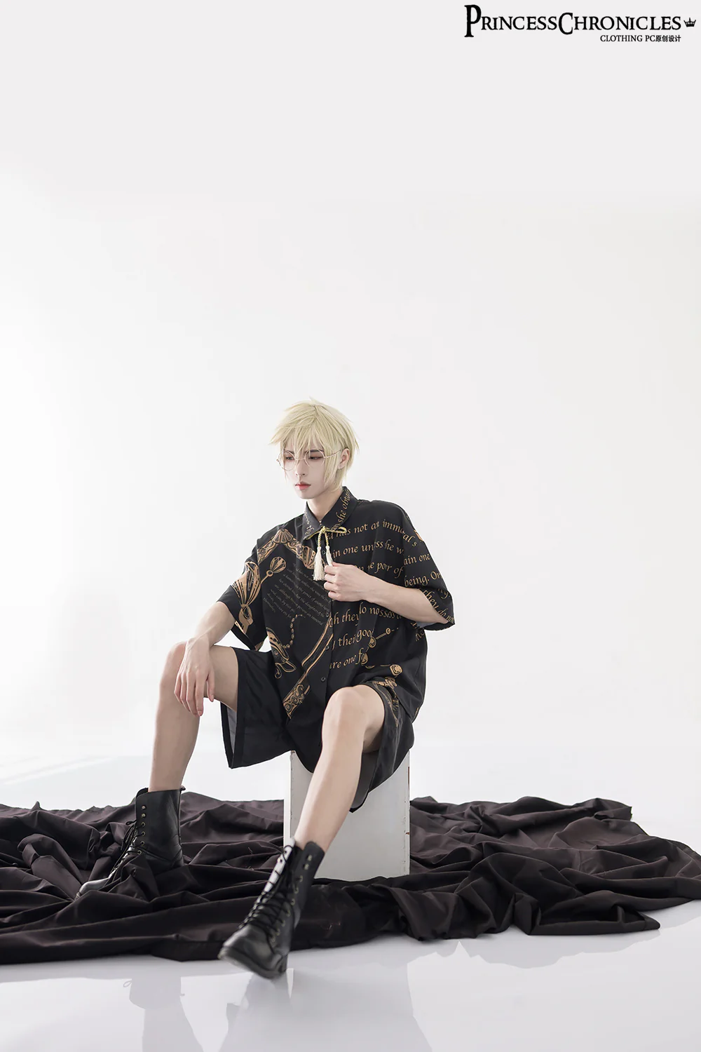 Dark Fairy Tale - Ouji Lolita Casual Shorts Shirts - Image 12