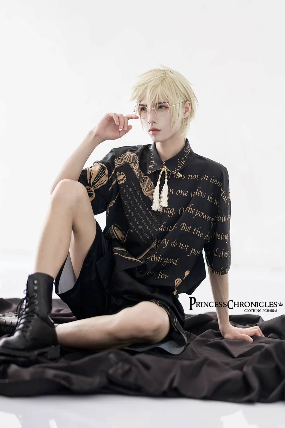Dark Fairy Tale - Ouji Lolita Casual Shorts Shirts - Image 21