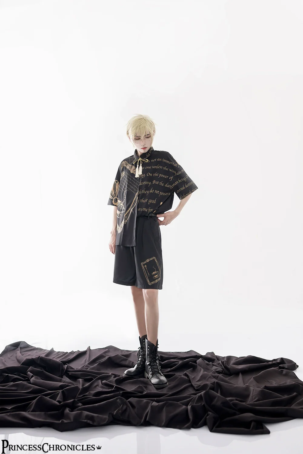 Dark Fairy Tale - Ouji Lolita Casual Shorts Shirts - Image 23