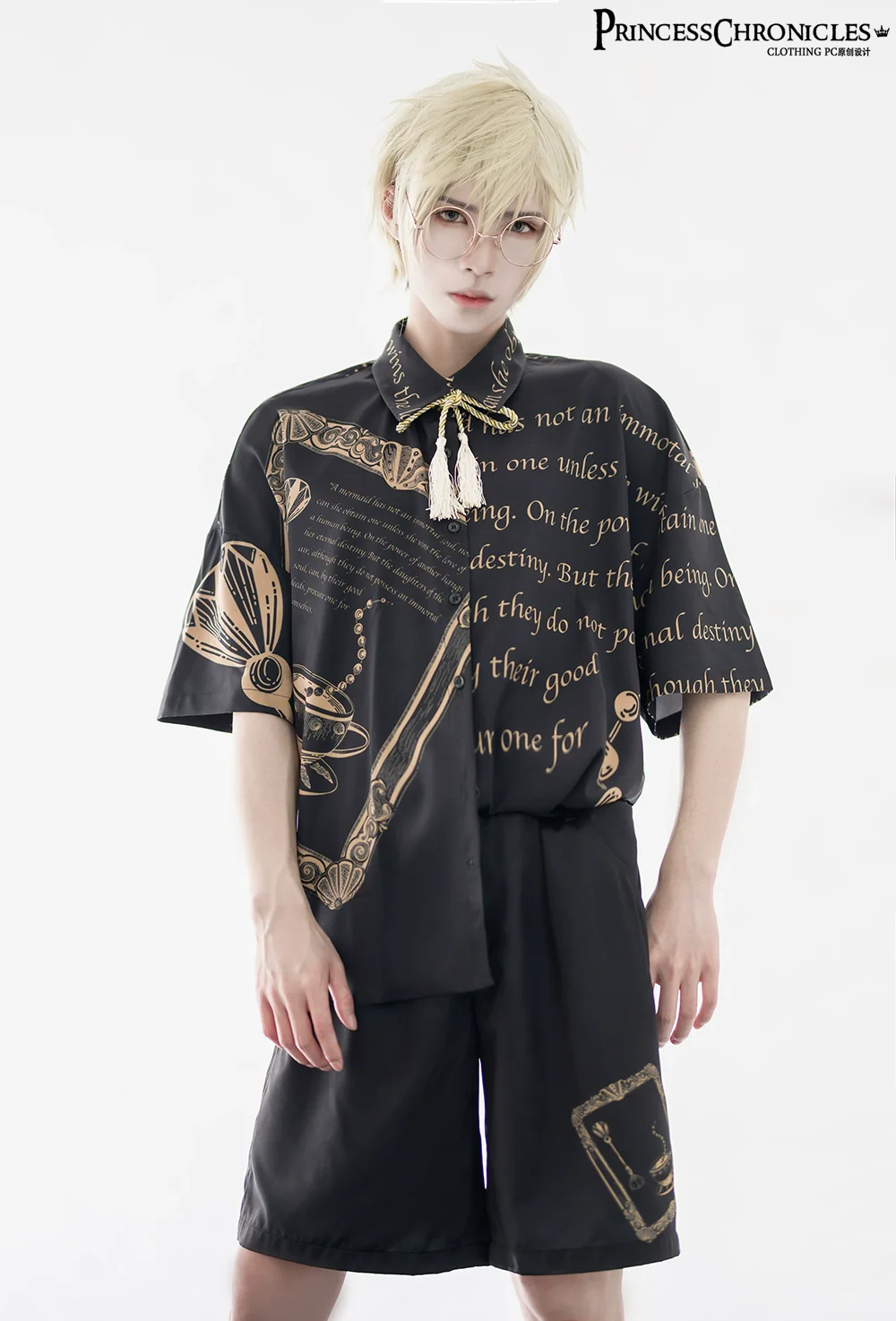 Dark Fairy Tale - Ouji Lolita Casual Shorts Shirts - Image 24