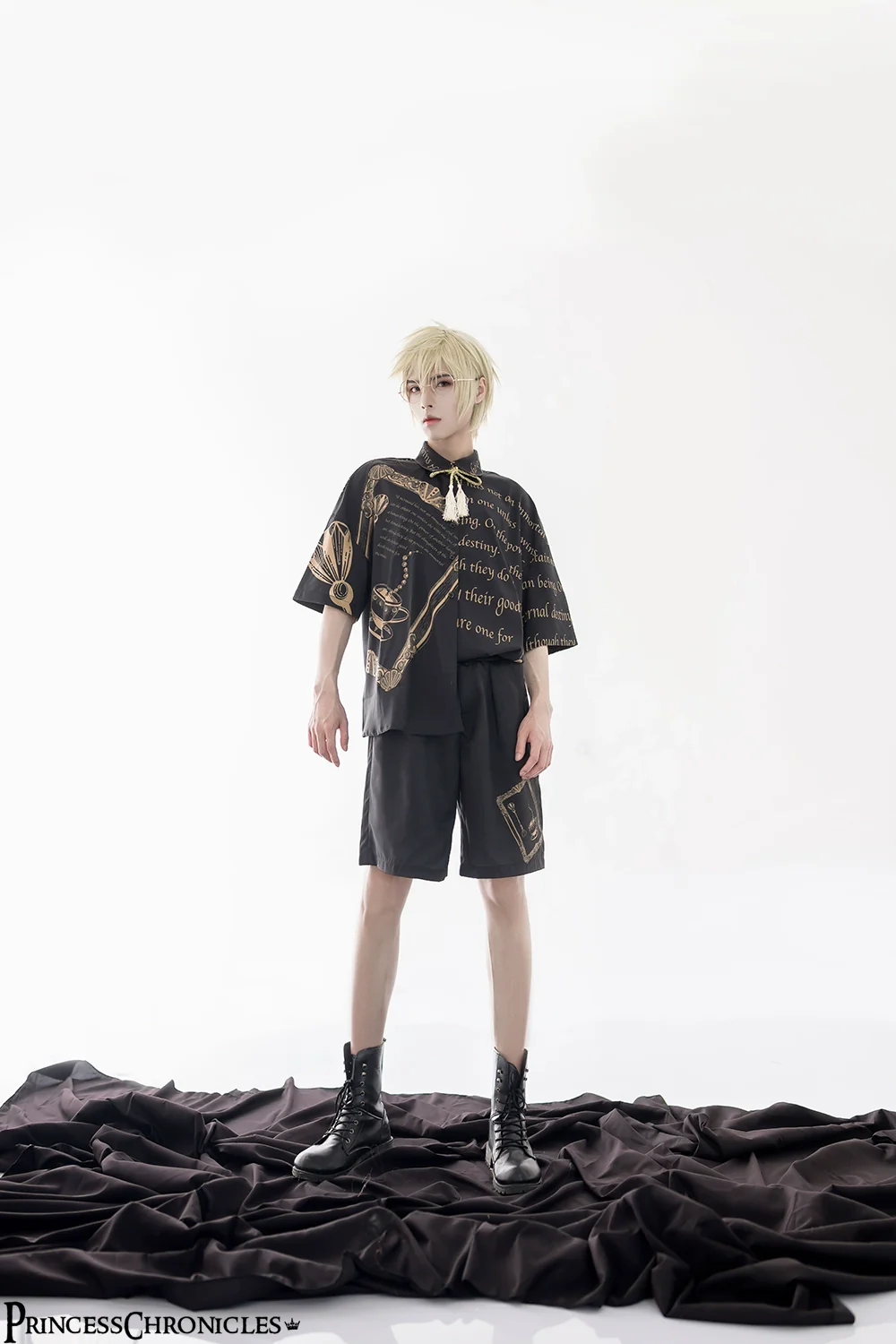 Dark Fairy Tale - Ouji Lolita Casual Shorts Shirts - Image 25