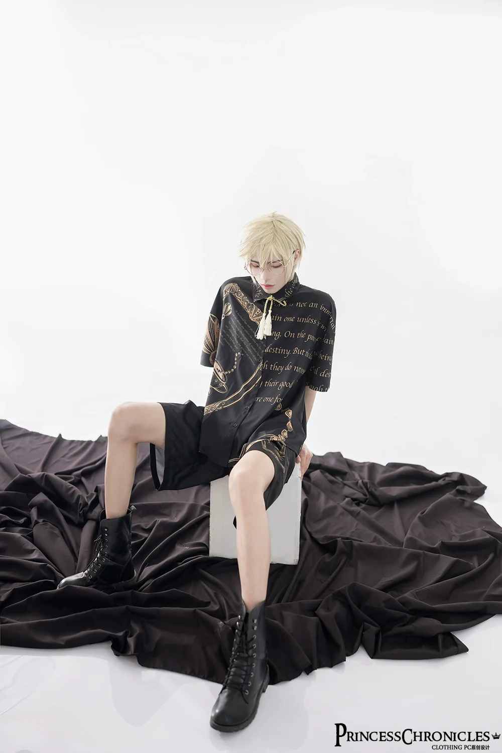 Dark Fairy Tale - Ouji Lolita Casual Shorts Shirts - Image 27