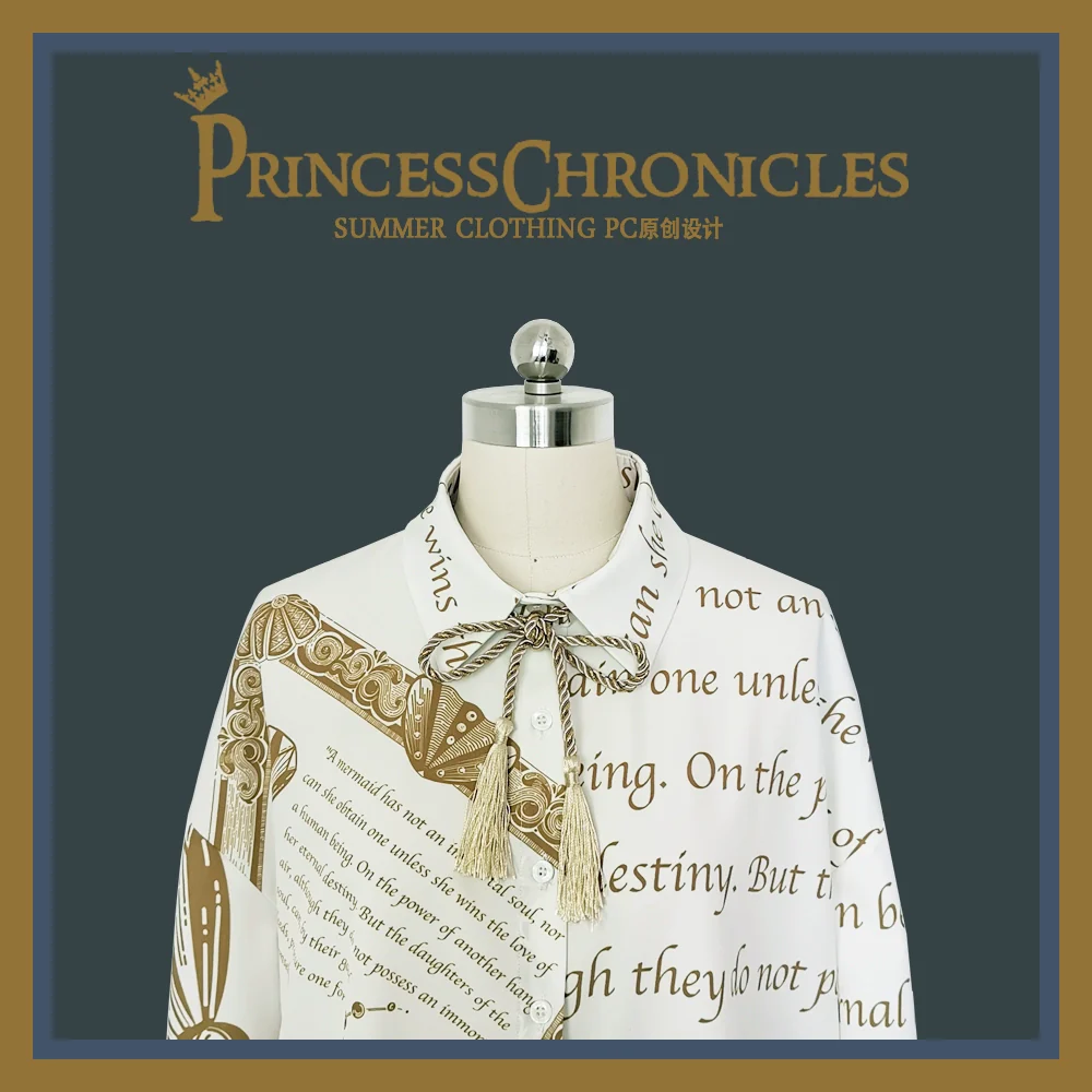 Dark Fairy Tale - Ouji Lolita Casual Shorts Shirts - Image 4