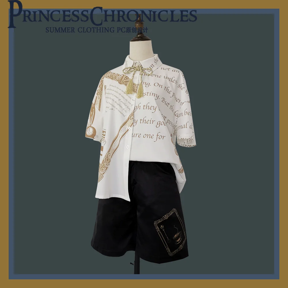 Dark Fairy Tale - Ouji Lolita Casual Shorts Shirts - Image 6