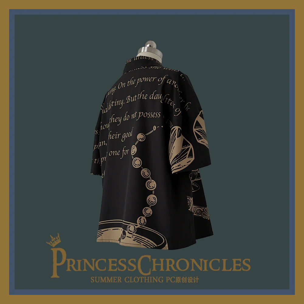 Dark Fairy Tale - Ouji Lolita Casual Shorts Shirts - Image 8