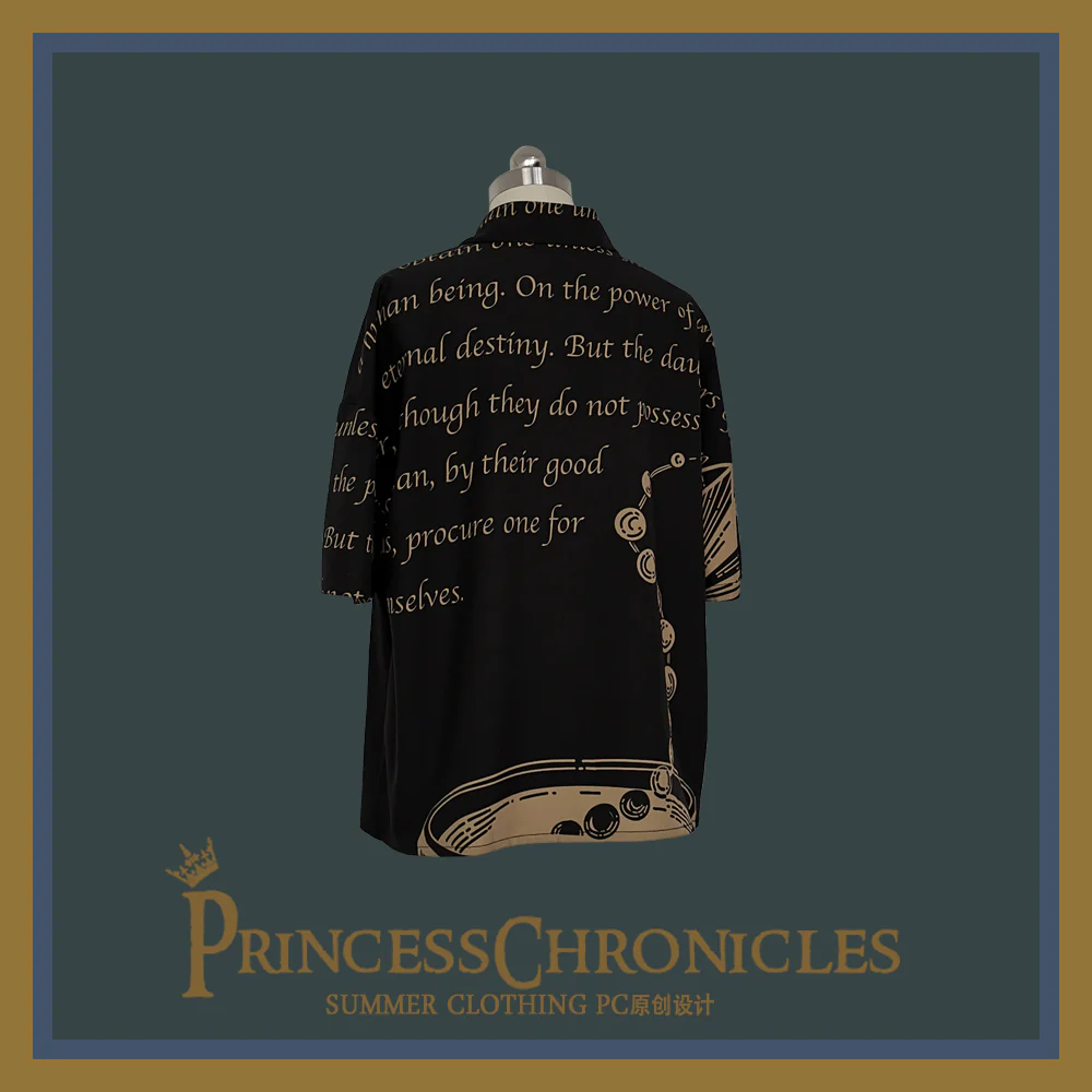 Dark Fairy Tale - Ouji Lolita Casual Shorts Shirts - Image 9