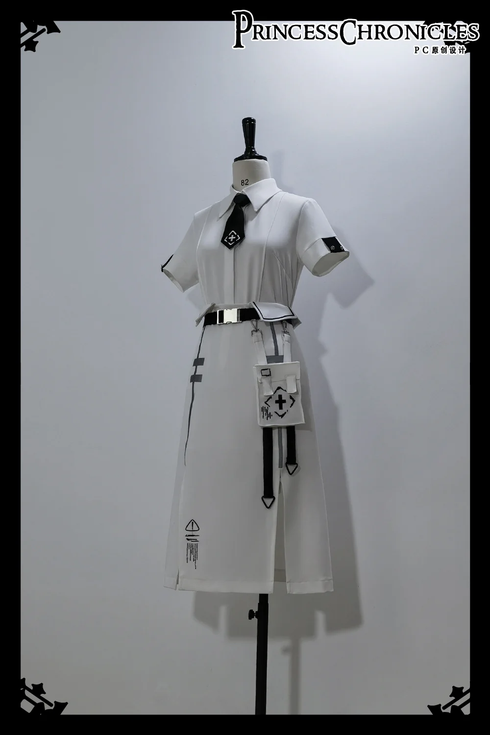 Dry sea and Ashlar - Techwear-inspired White Cloak Set - Image 37
