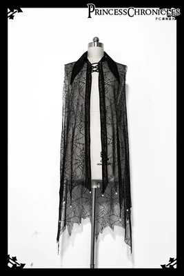 Floating Phantom - Gothic Ouji Lolita Sheer Cape - Image 6