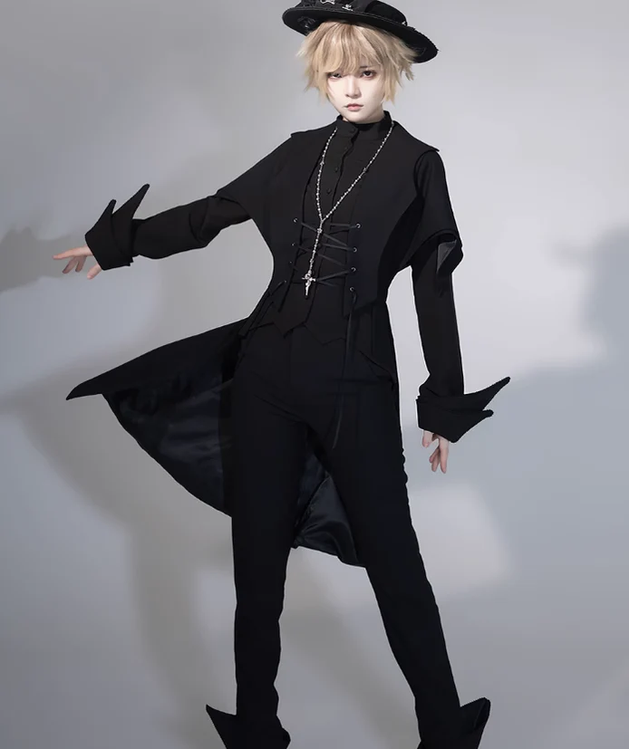 Yan Ye - Gothic Lolita Cross Shaped Rose Necklace - Image 8