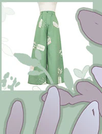 Limited Flowering Time - Retro Green Flower Embroidery Shirt - Image 22