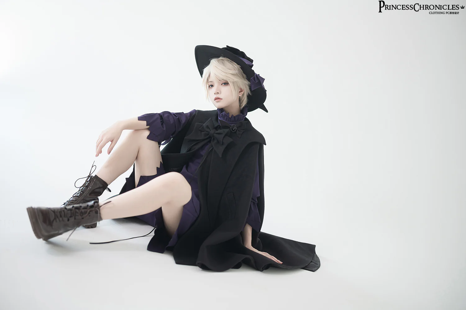 Ouji Lolita Prince Black Bow Cloak - Image 5