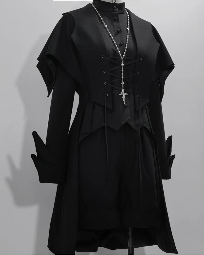 Yan Ye - Swallowtail Ouji Lolita Long Vest - Image 16