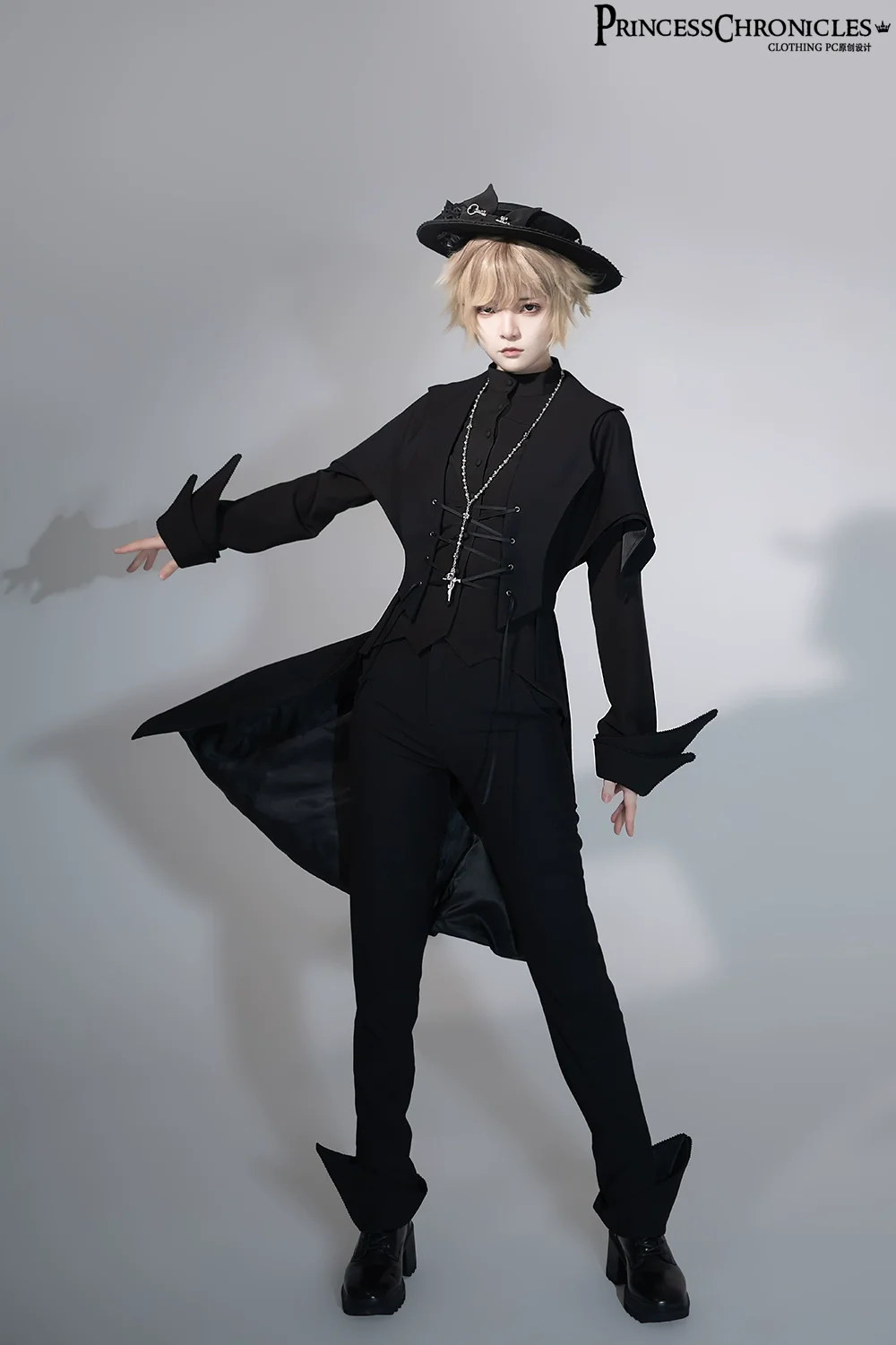 Yan Ye - Swallowtail Ouji Lolita Long Vest - Image 5