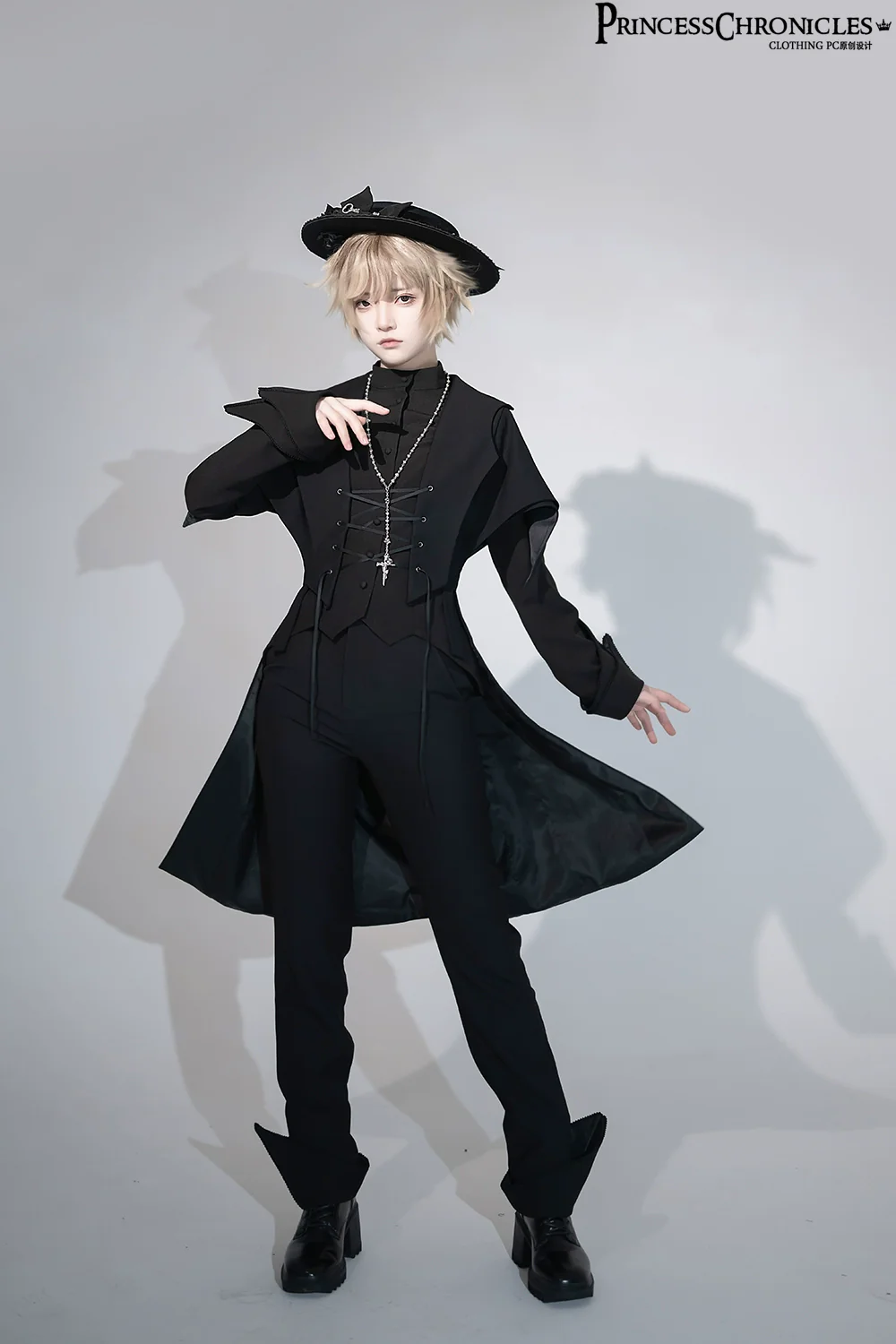 Yan Ye - Swallowtail Ouji Lolita Long Vest - Image 8