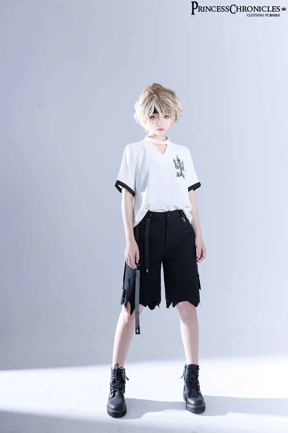 LueYingGuiTan - Ouji Lolita White Embroidery Shirt - Image 10