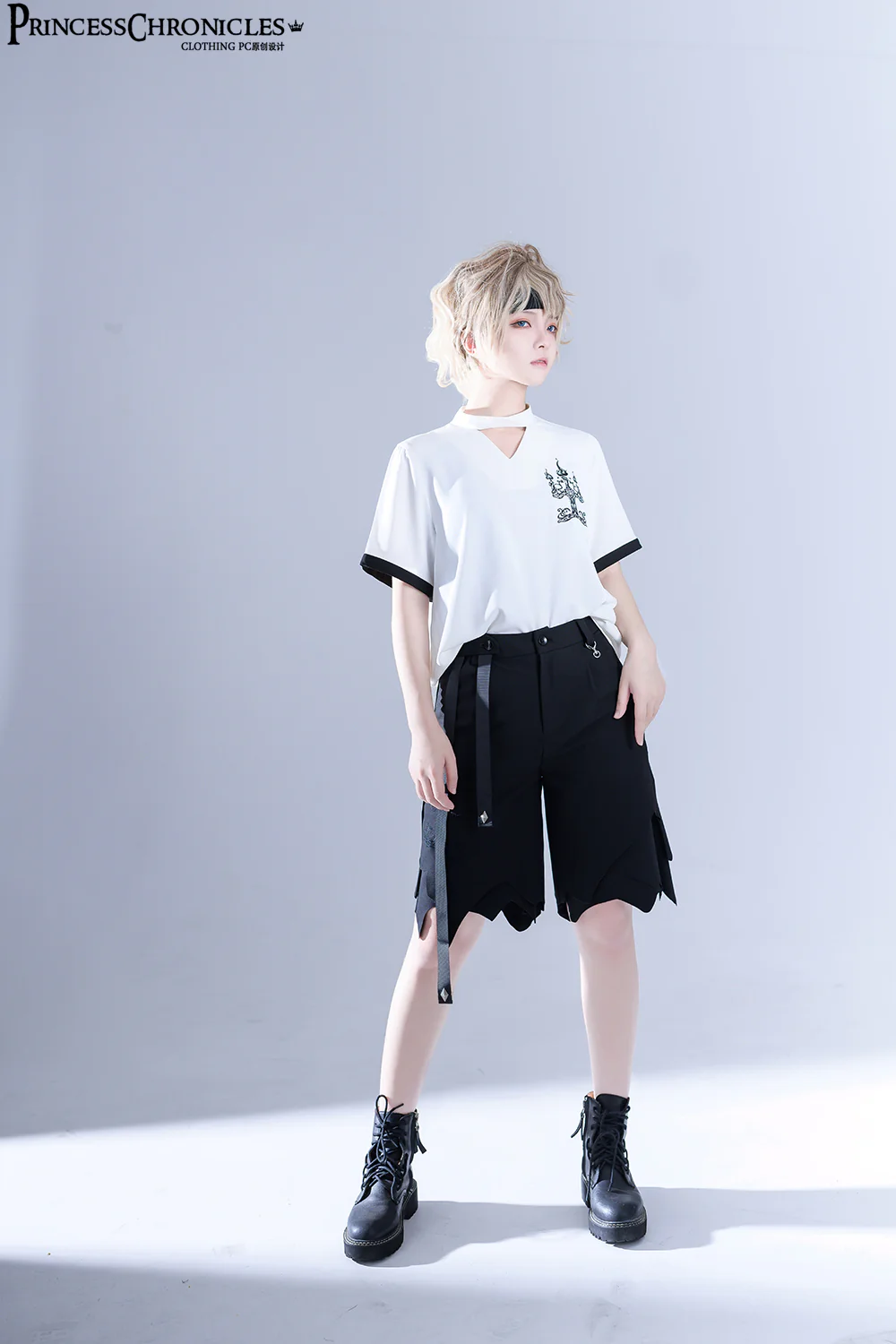 LueYingGuiTan - Ouji Lolita White Embroidery Shirt - Image 4