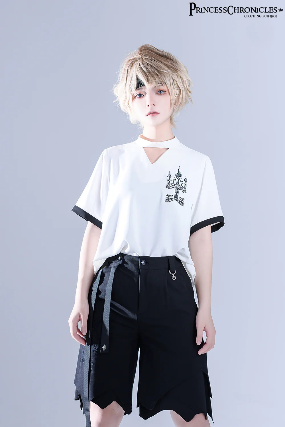 LueYingGuiTan - Ouji Lolita White Embroidery Shirt - Image 9