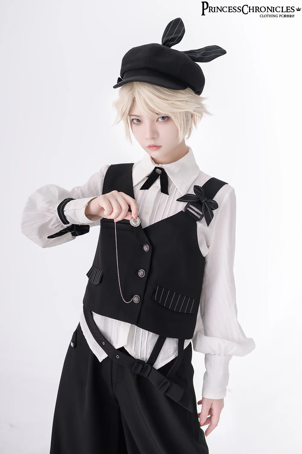 Secret Morning News - Vintage Ouji Lolita Vest Blouse Bloomers - Image 15