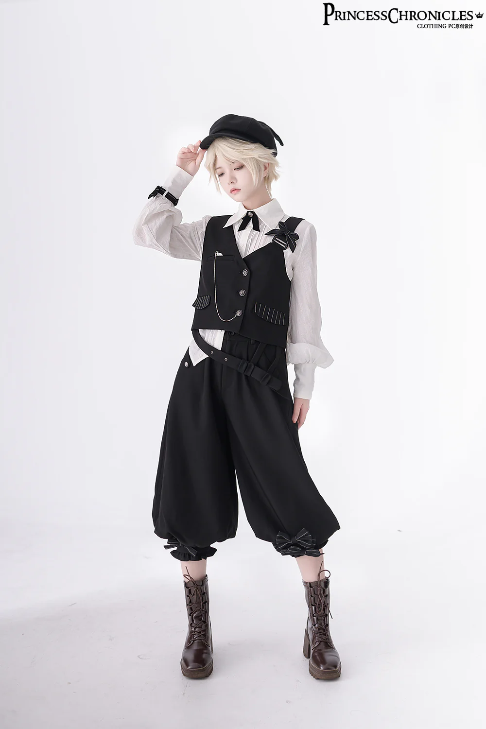 Secret Morning News - Vintage Ouji Lolita Vest Blouse Bloomers - Image 20