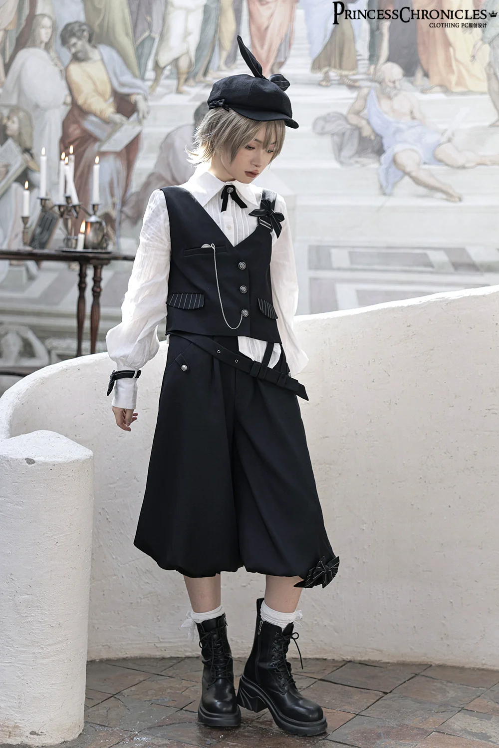 Secret Morning News - Vintage Ouji Lolita Vest Blouse Bloomers - Image 28