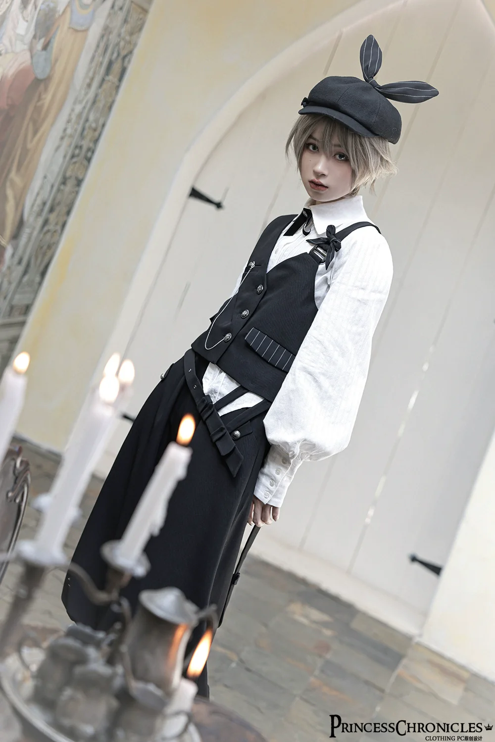 Secret Morning News - Vintage Ouji Lolita Vest Blouse Bloomers - Image 34