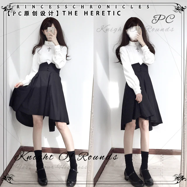 The Heretic - High Waist Gothic Lolita SK - Image 8