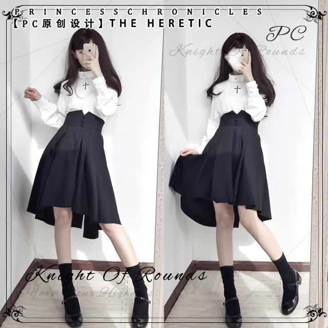 The Heretic - High Waist Gothic Lolita SK - Image 9
