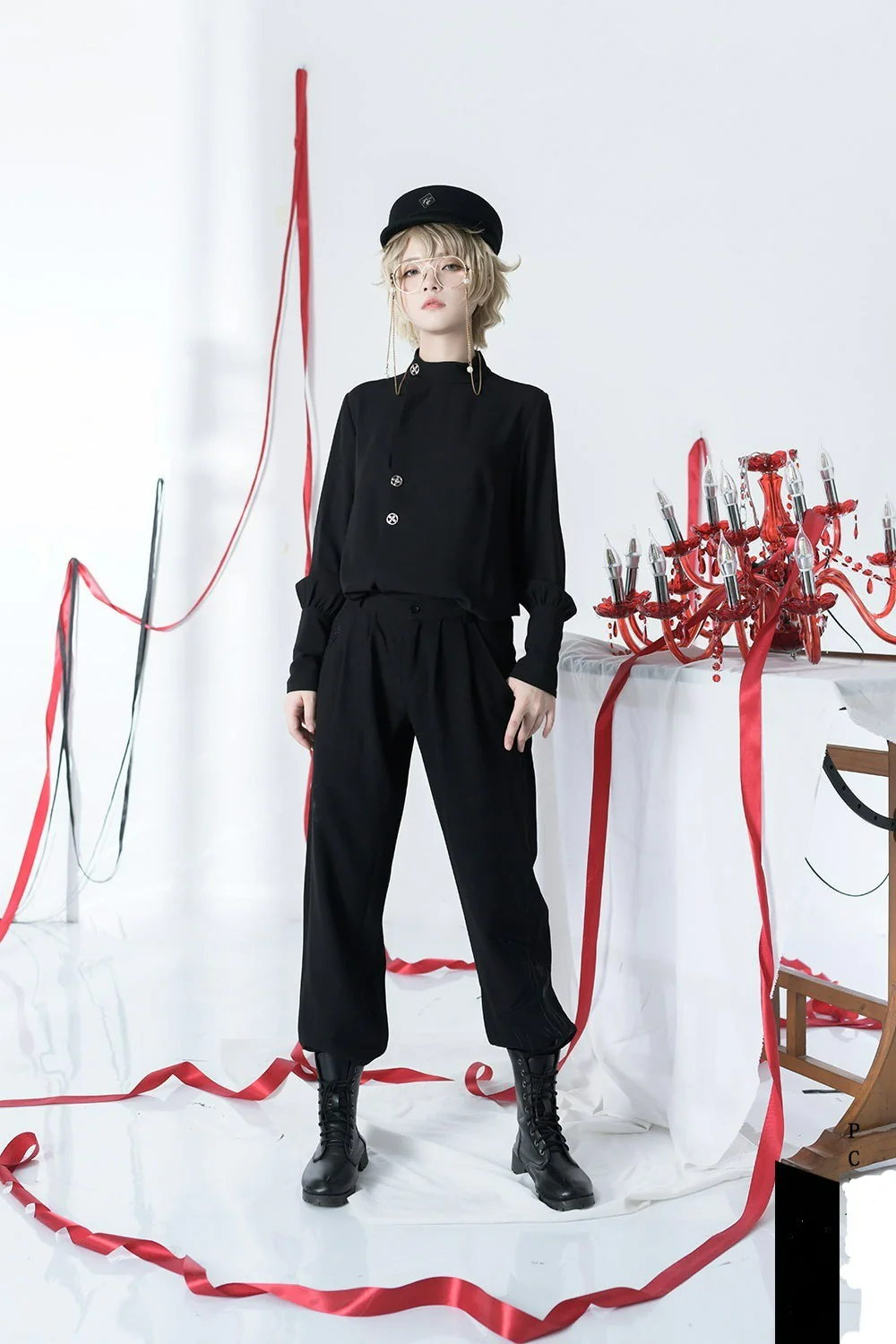 The Stars Change - Stand Collar Ouji Lolita Blouse - Image 4