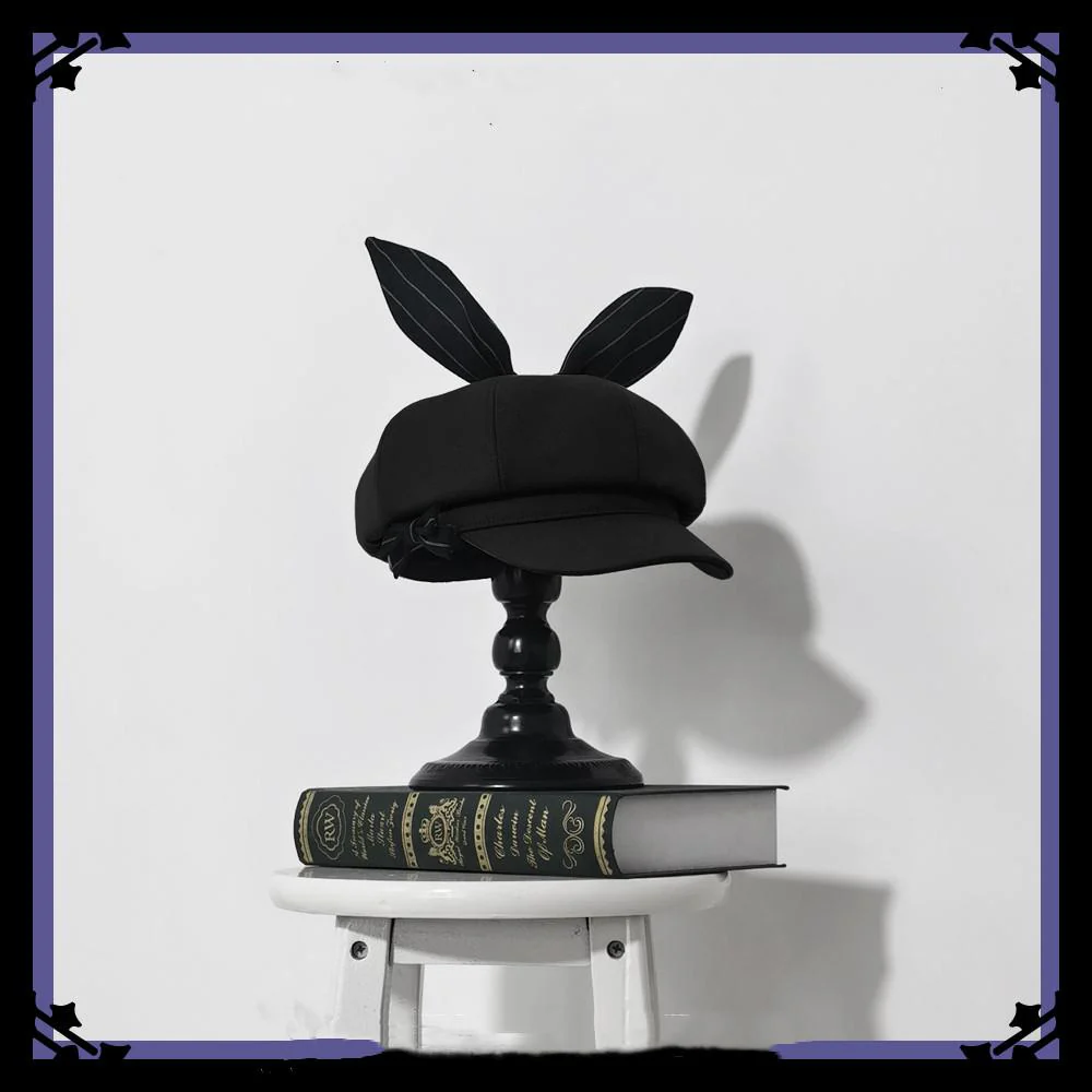 Vintage Kawaii Bow Lolita Beret - Image 3