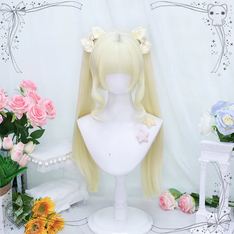 Dalao Home - Princess Lolita Blonde Wig with Ponytails - Image 13