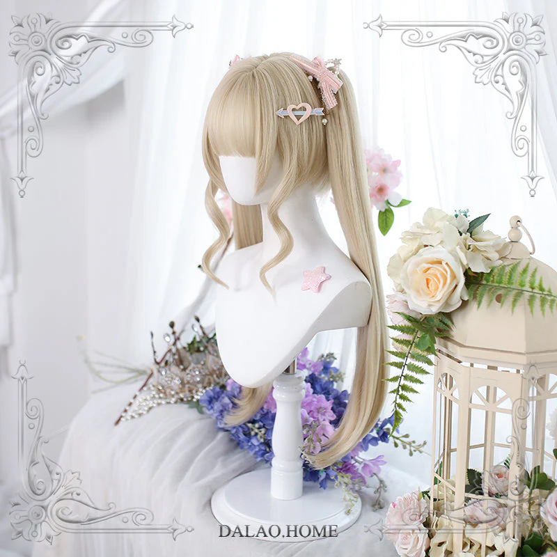 Dalao Home - Princess Lolita Blonde Wig with Ponytails - Image 2