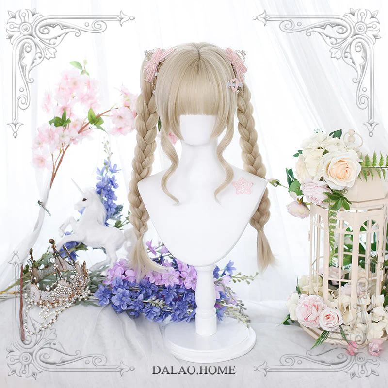 Dalao Home - Princess Lolita Blonde Wig with Ponytails - Image 3