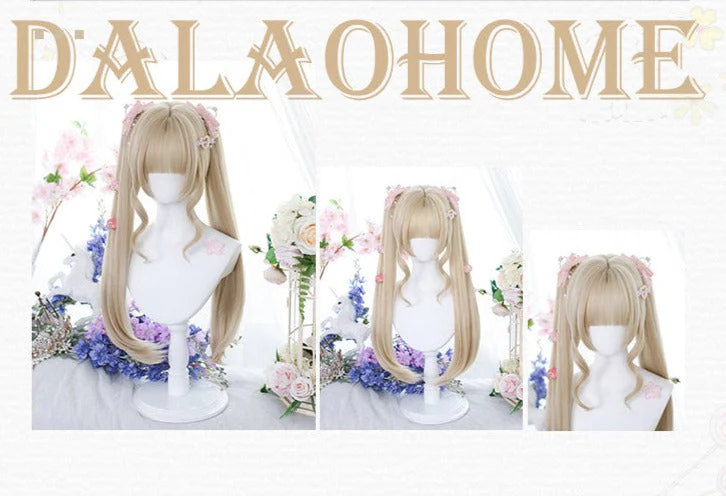 Dalao Home - Princess Lolita Blonde Wig with Ponytails - Image 5