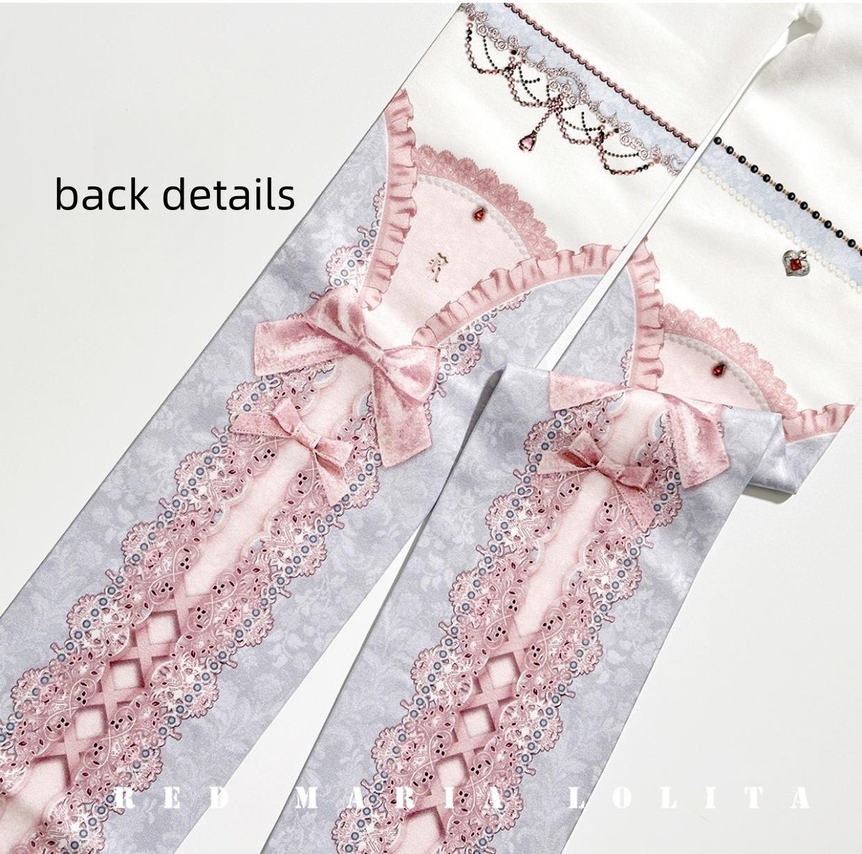Red Maria - Printed Lolita Pantyhose, Multiple Colors - Image 8