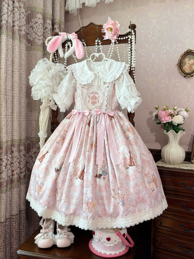 Suiyi - Candy Party - Printed Sweet Lolita JSK, Peter Pan Collar Shirt - Image 12