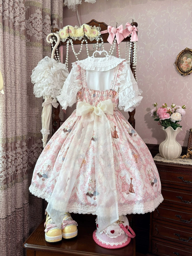 Suiyi - Candy Party - Printed Sweet Lolita JSK, Peter Pan Collar Shirt - Image 8
