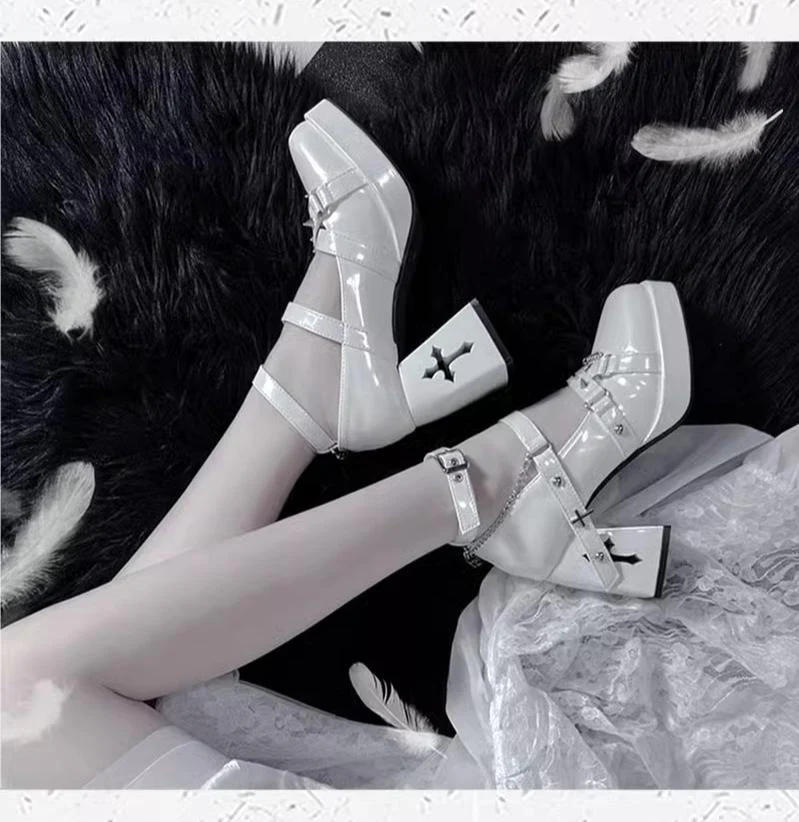 Witch's Night - Punk Lolita Heels Y2K Elegant Lolita Shoes - Image 15