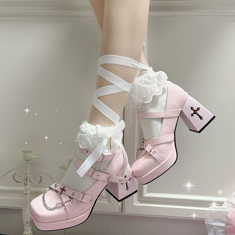 Witch's Night - Punk Lolita Heels Y2K Elegant Lolita Shoes - Image 23