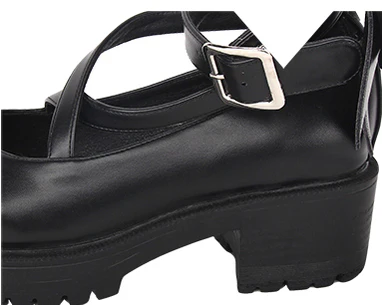Angelic Imprint - Punk Lolita Black Platform Shoes - Image 10
