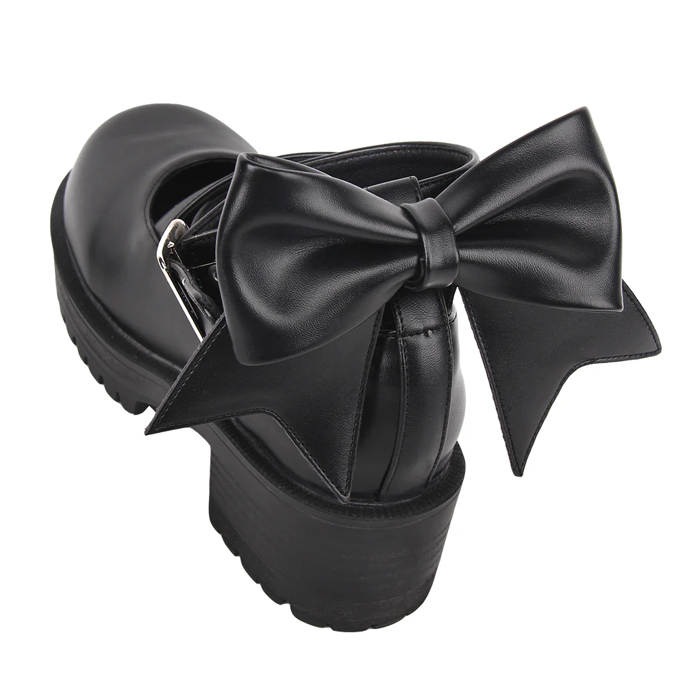 Angelic Imprint - Punk Lolita Black Platform Shoes - Image 3