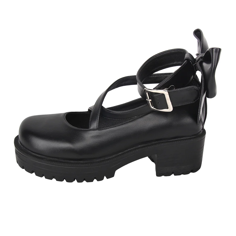 Angelic Imprint - Punk Lolita Black Platform Shoes - Image 4
